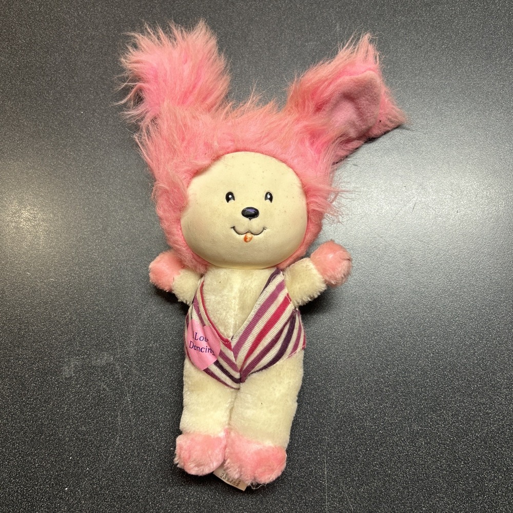 Poochie Vintage Dog Plush 1983 Mattel I love dancing leotard 8" Dance